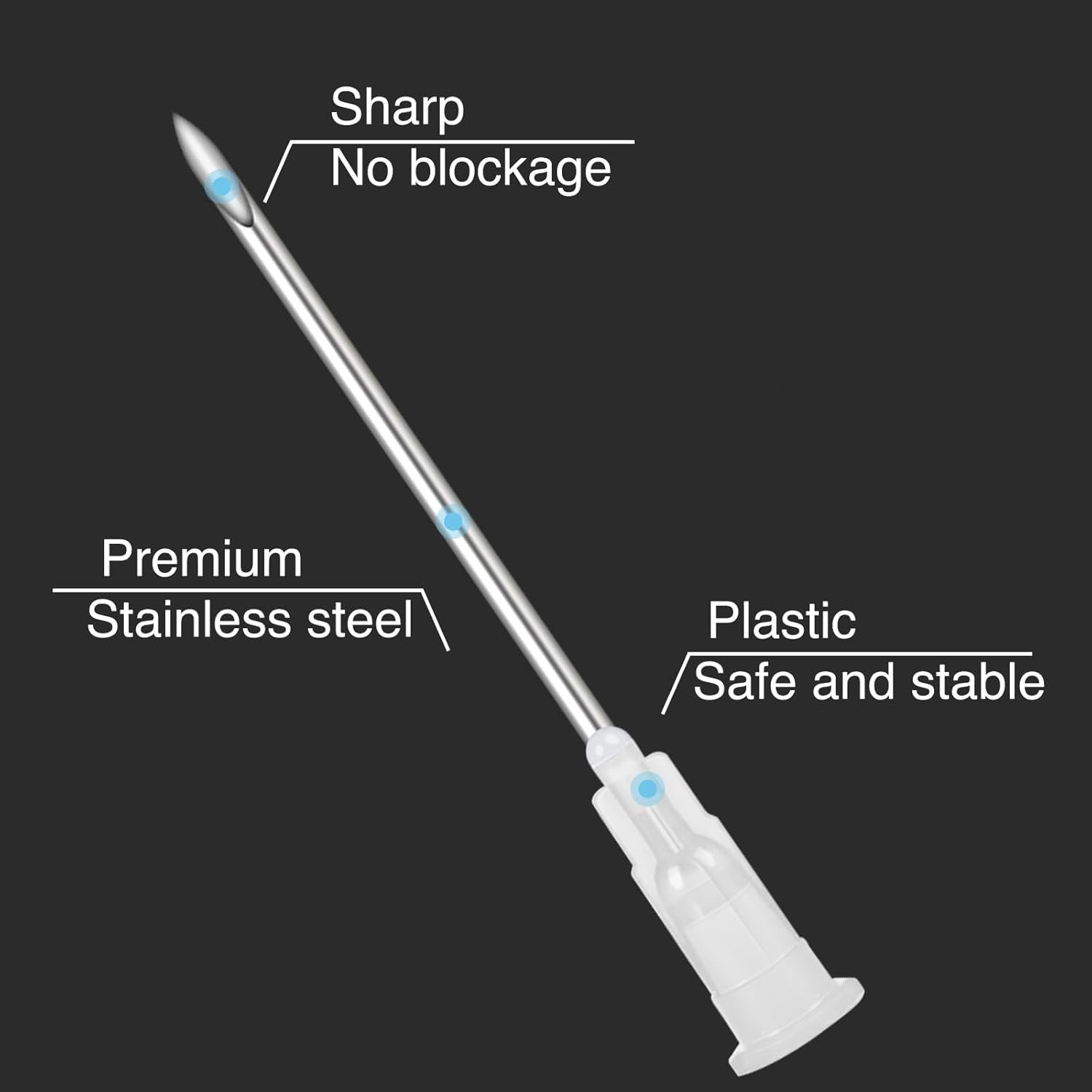 Sterile 16G 1.5" Luer Lock Disposable Syringe Needles
