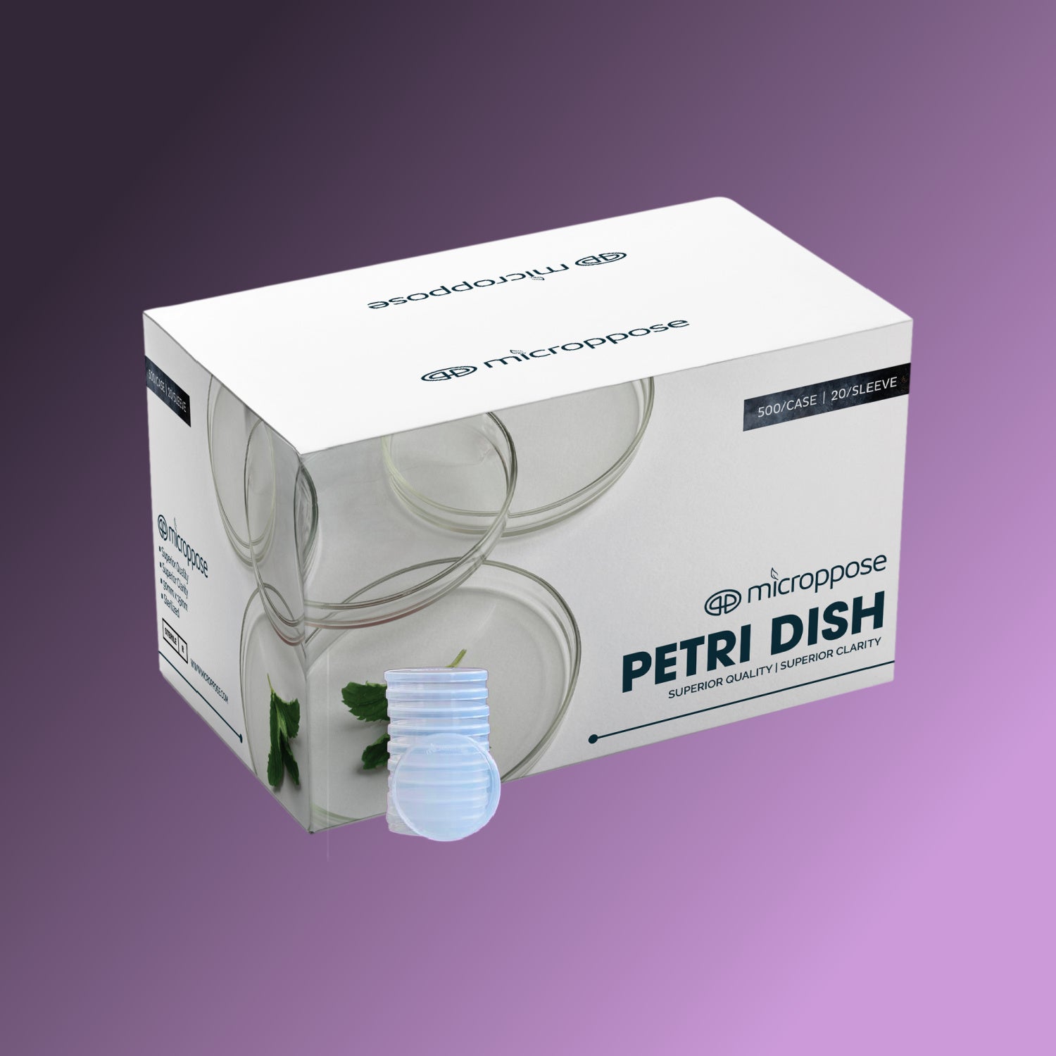 Autoclavable/Reusable 90mm*15mm Polypropylene Petri Dish