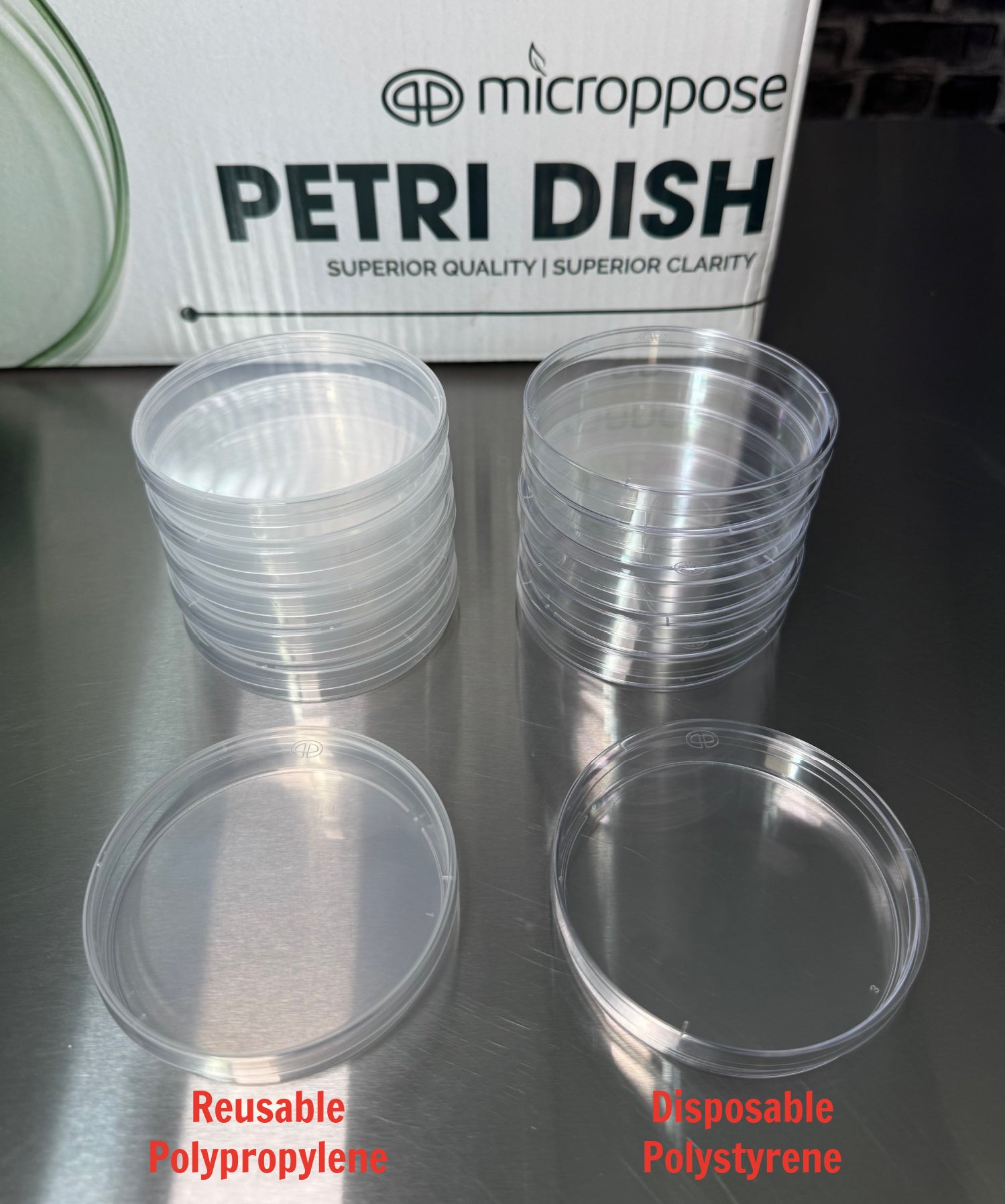 Autoclavable/Reusable 90mm*15mm Polypropylene Petri Dish