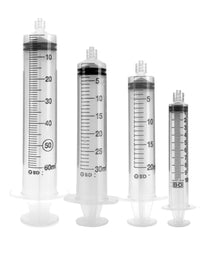 Sterile Syringes Luer Lock Tip 10cc, 30cc or 60cc (5-Pack)