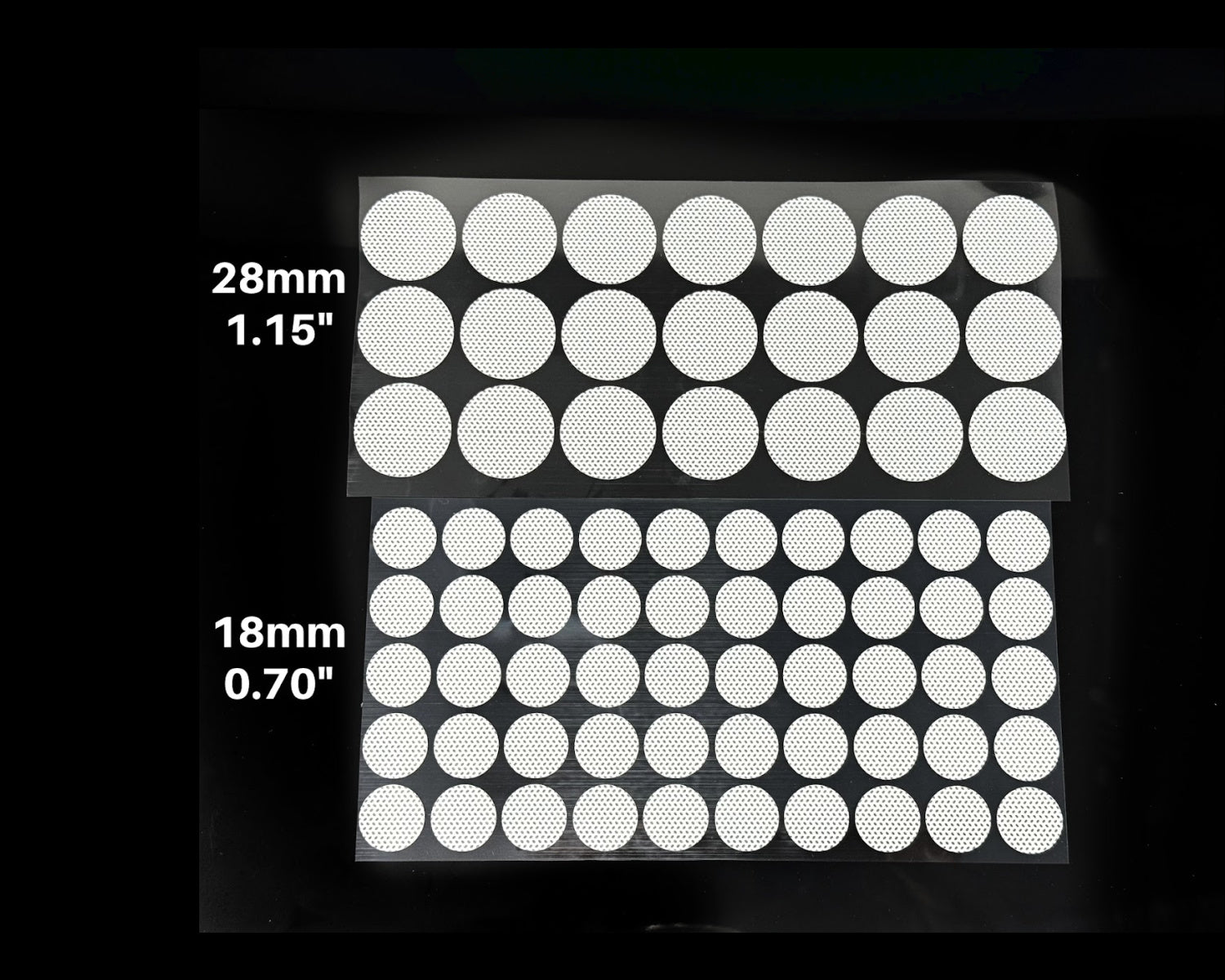 LARGE Adherable Lid Filters For Plant & Mushroom Tissue Culture (28mm)